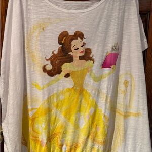 Disney White and Gold Belle T-Shirt